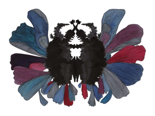 Enigmatic Rorschach Ink Illustration Art Print - Image 2