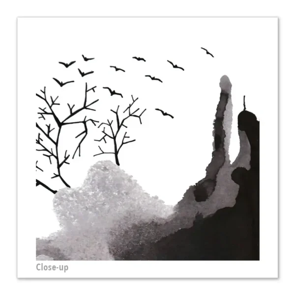 Rorschach Ink Forest Illustration Art Print - Image 2