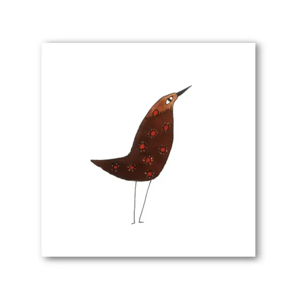 Pen & Ink Illustration Indian Bustard 3 Art Print - Image 3