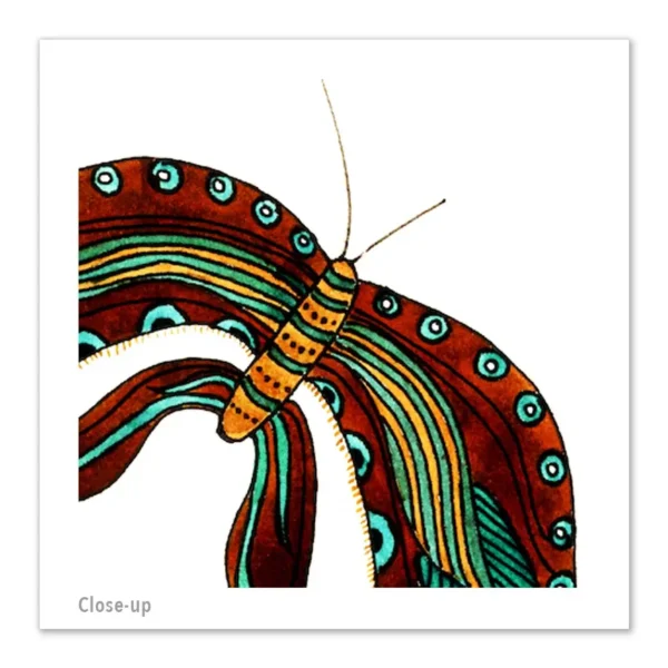 Pen & Ink Illustration Luna Moth 1 Art Print - Image 3