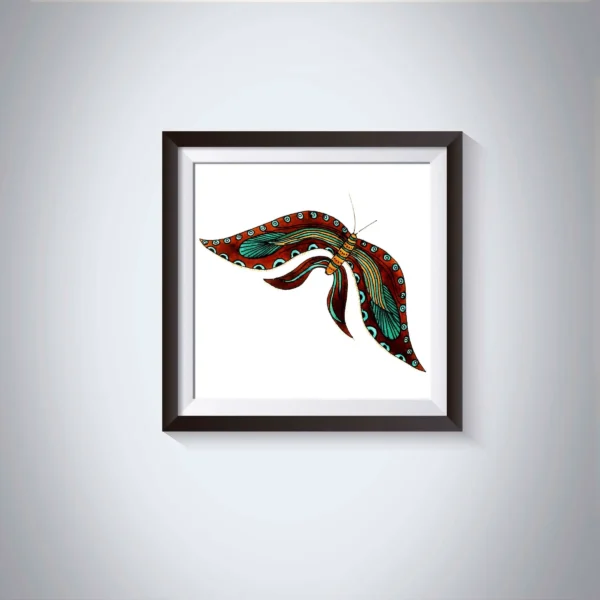 Pen & Ink Illustration Luna Moth 1 Art Print