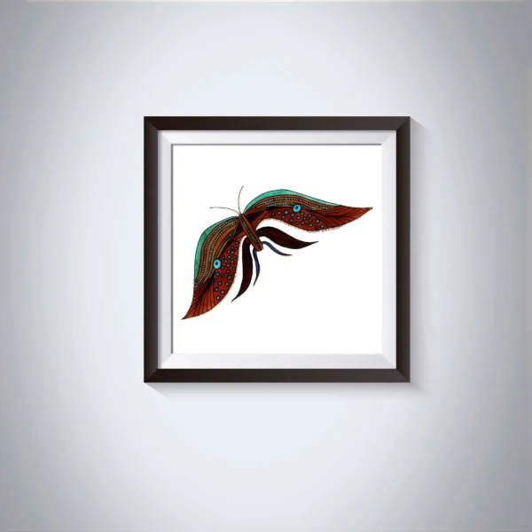 Pen & Ink Illustration Luna Moth 2 Art Print