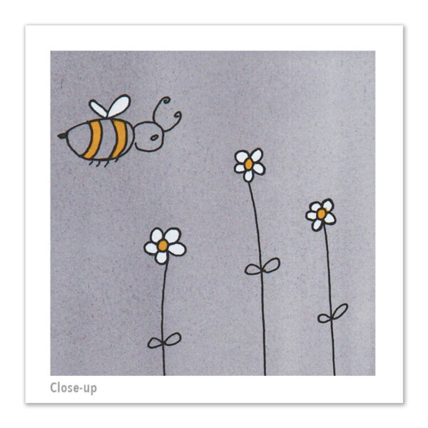 Pen and Ink Illustration Yearning Giraffe, Snail & Bee Art Print Set of 3 - Image 3