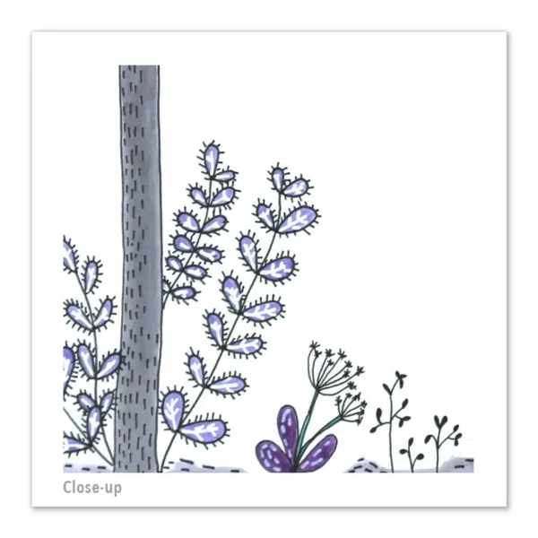 The little girl and her cat pen and ink illustration art print - Image 3